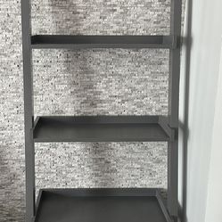 Gray Ladder Shelf