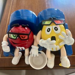 M&M’s “At The Movies With 3D Glasses” Collectable Candy Dispenser 