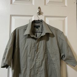 Green Button Up Short Sleeve