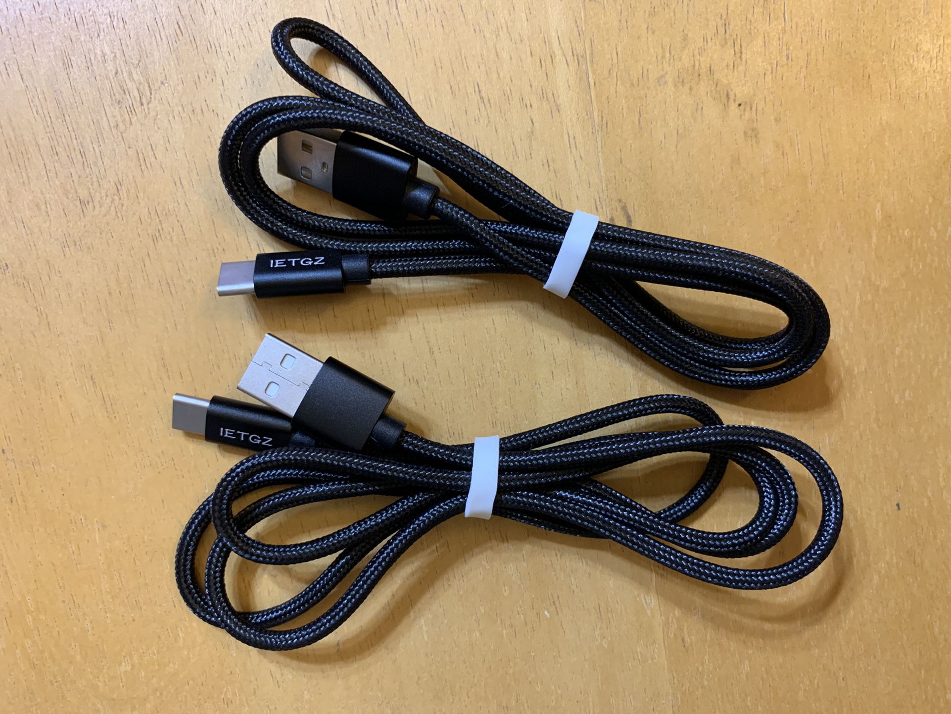 2 Pcs 3ft USB-C Cable Braided For Apple / Iphone 6,7,8,X,11,12 Black