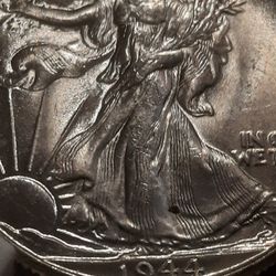 1944-50-MS Silver walking liberty