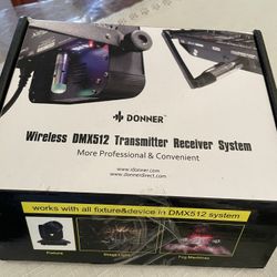 Donner Wireless DMX Controller with 3 Receiver Built-in Battery & 1 Transmitter DMX512 Wireless Rechargeable Transmitter & Light Dome & Receiver DJ 2.