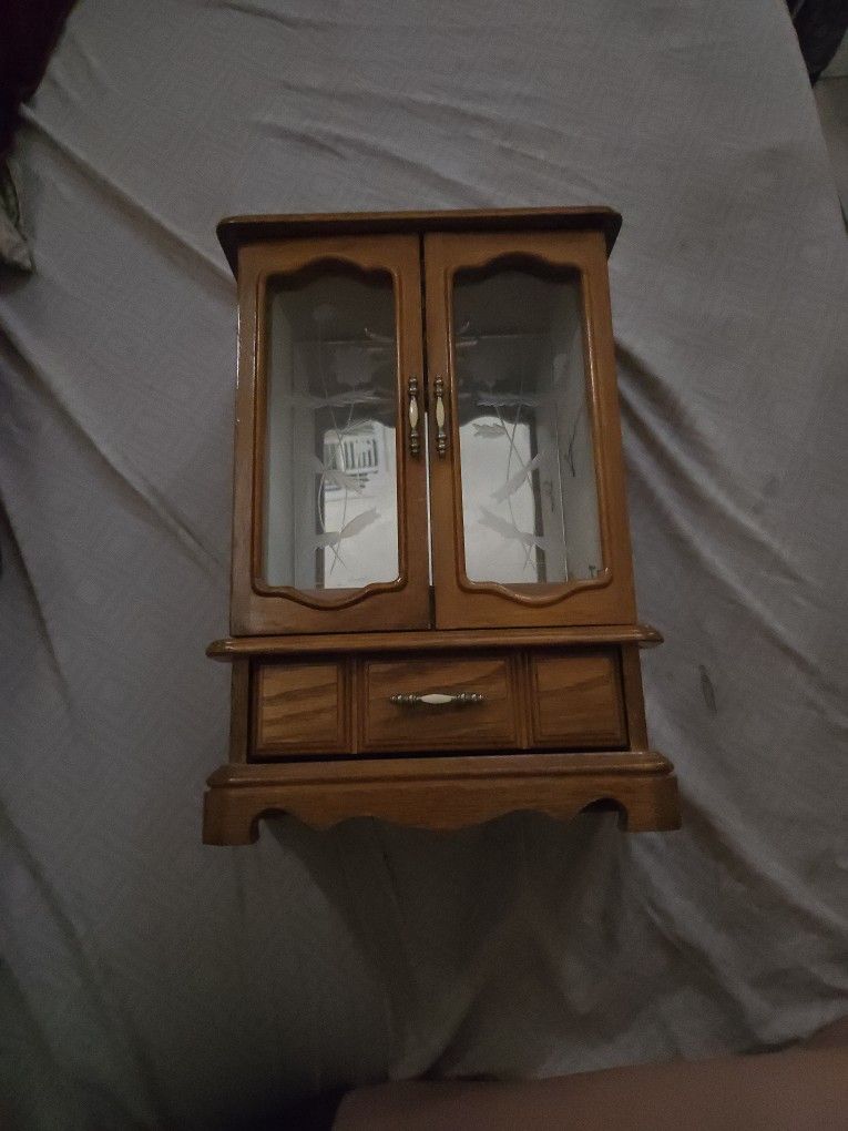 Real Wood Vintage Miniature Cupboard