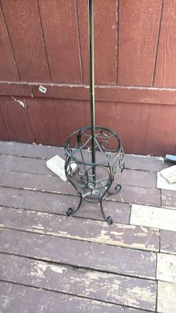 Wrought iron coat rack