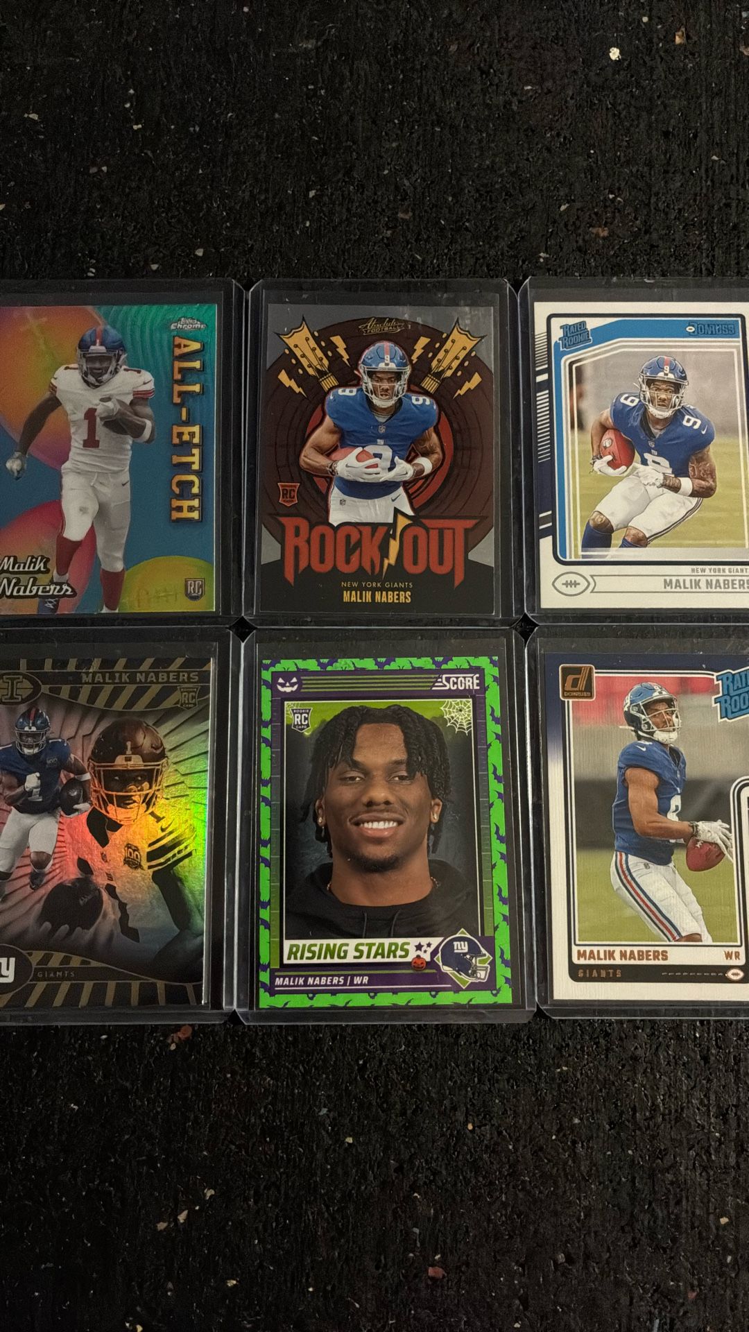 Malik Nabers (6) Rookie Football Cards