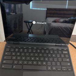 Chromebook Touchpad With Wired Mouse And Headphones