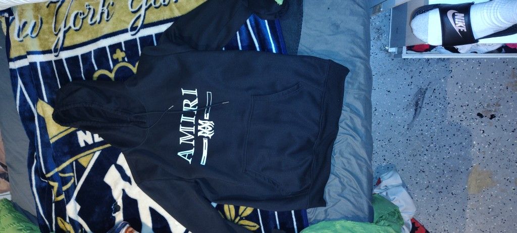 Mike Amiri Black Hoodie Large