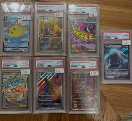 Pokemon graded cards Tcg Psa slabs ancient mew dragonite lugia Pikachu