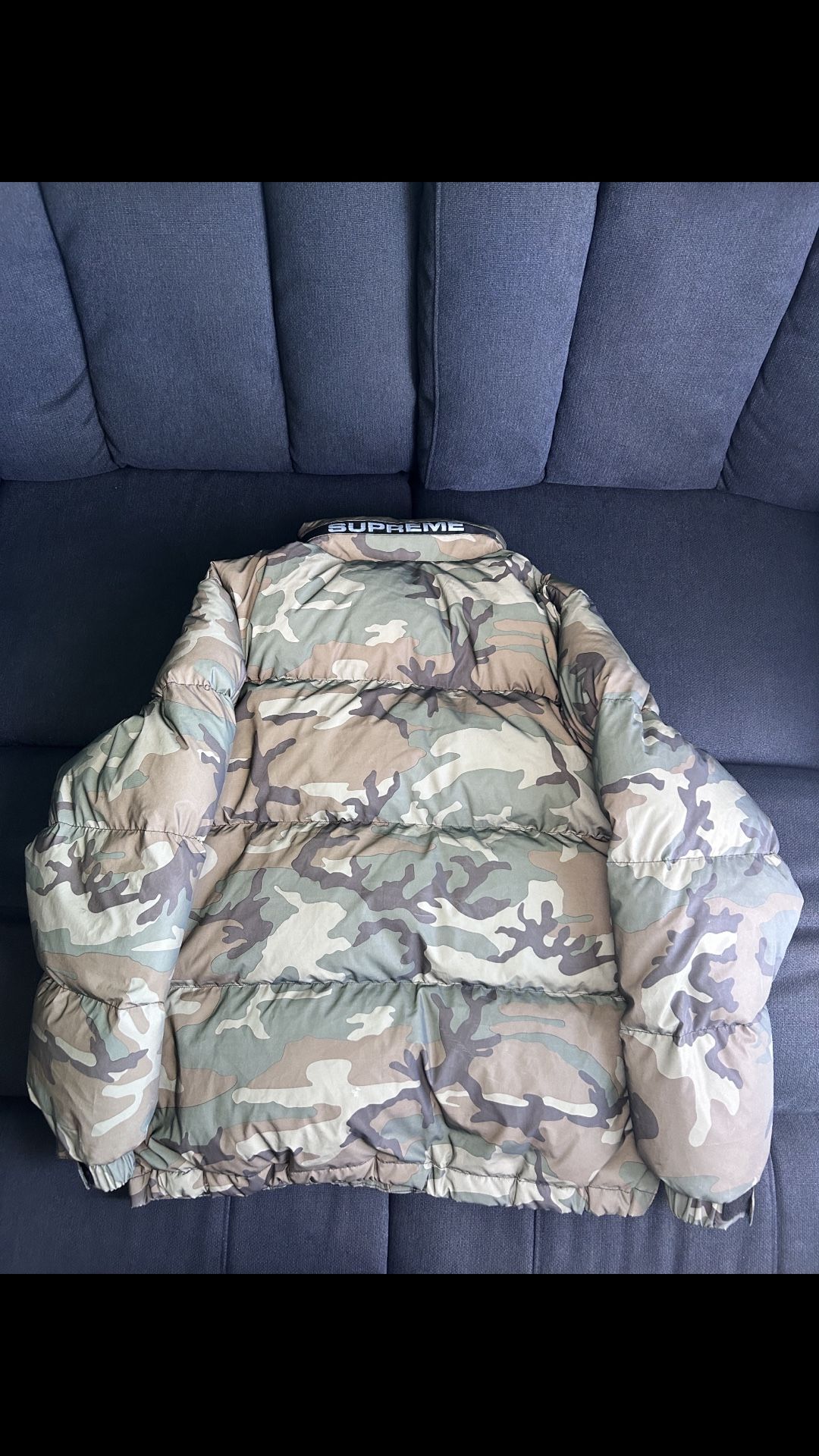 Supreme Camo Reflective Puffer Jacket