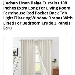 Farmhouse Window Drapes