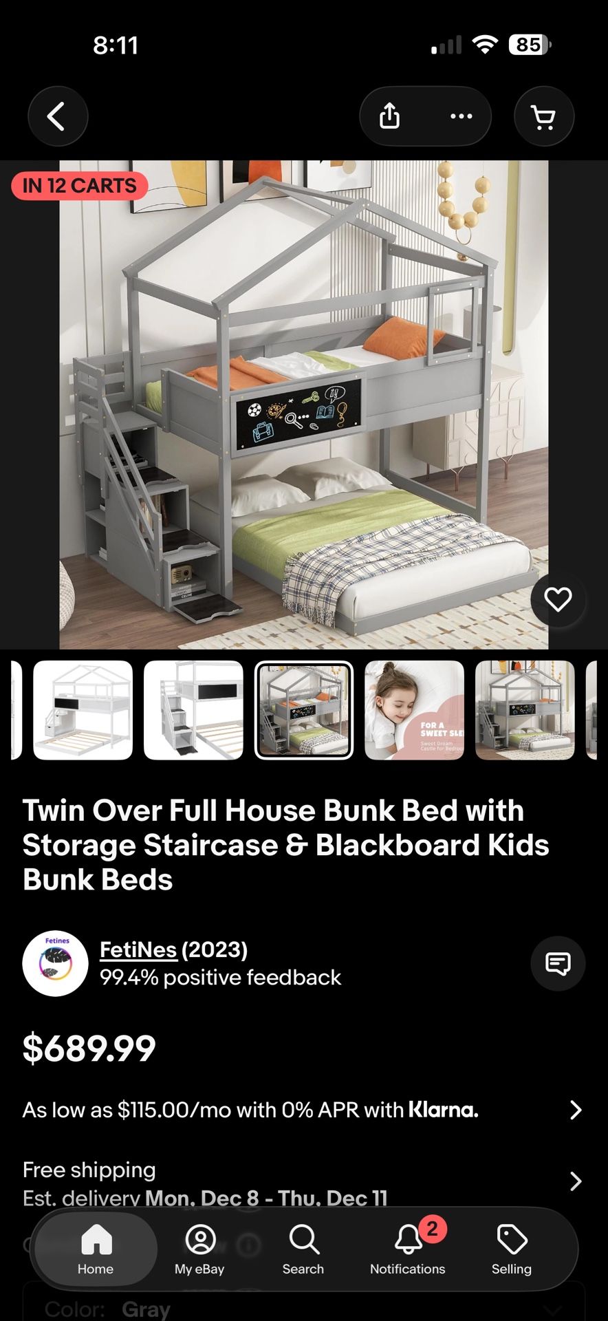 Kids Bunk Bed 