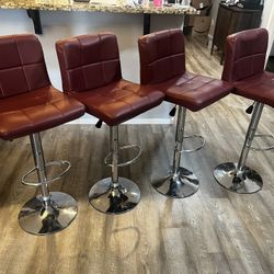 Set Of 4 Barstools. Used.  Best Offer Takes It.