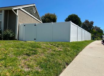 White Vinyl Fence 