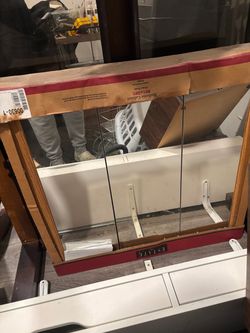 Brand new mirrored medicine cabinet