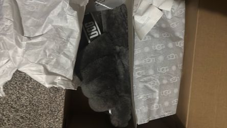 Women fluffy Ugg slide