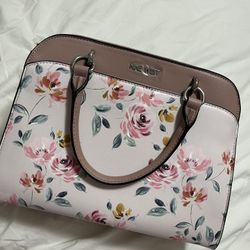 NEW NINE WEST PURSE BAG FLORAL PINK