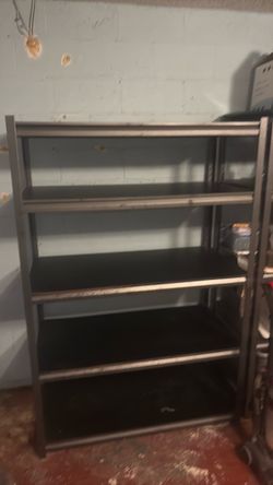 2 Heavy Duty Metal Garage Storage Shelves