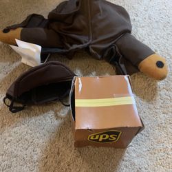 UPS man dog costume