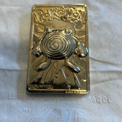 Pokémon PoliWhirl #61 1999 Nintendo Gold Plated