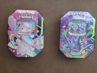 2 Pokemon TCG Mega Moonlit ex Tin Bundle Clefable & Gengar Sealed New