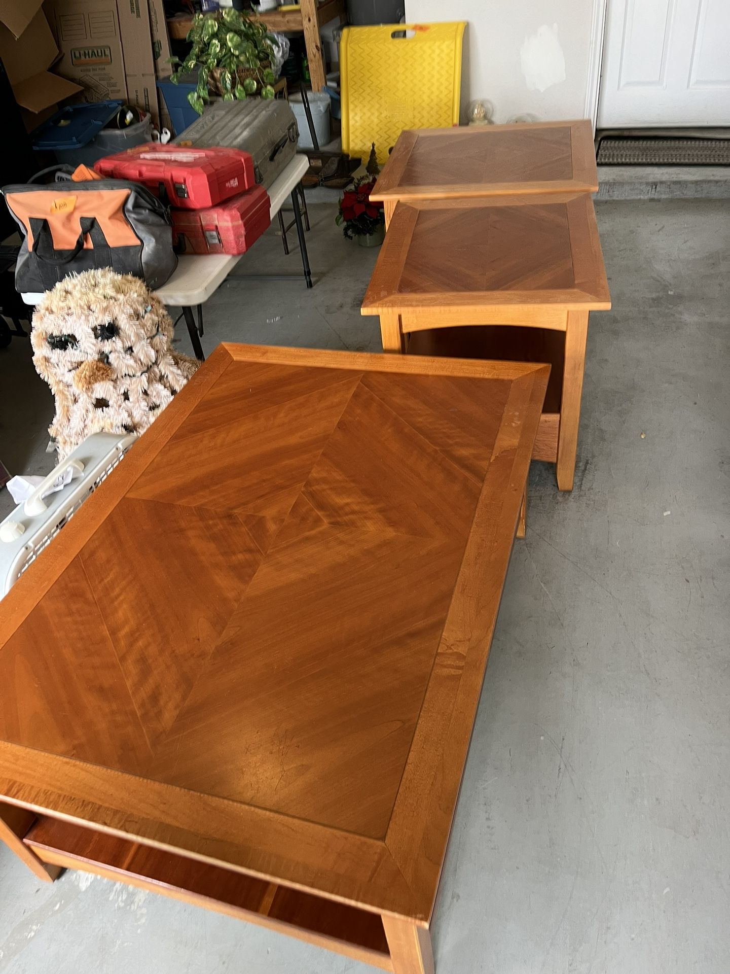 Coffee Table And 2 End Tables