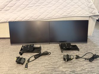 Pair of Lenovo L2364A 23-inch LCD Monitors