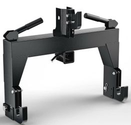 3 Point Hitch 2" Receiver 3000 LBS Attachments Quick Hitch for Category 1 and 2