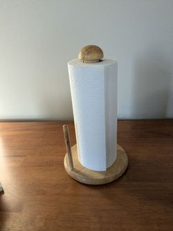 Wooden Paper Towel Holder