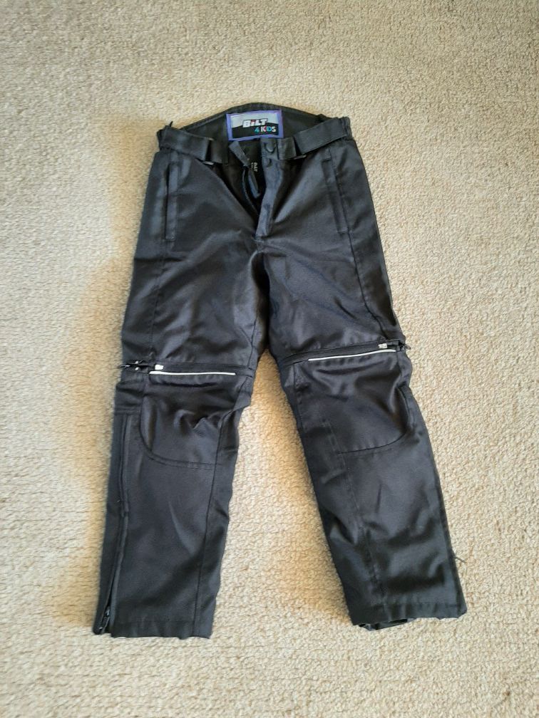 Bilt by Cycle Gear kids motorcycle pants, jacket & gloves