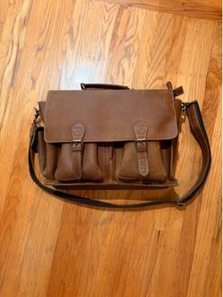 Viosi Full Grain Buffalo Leather Messenger Bag