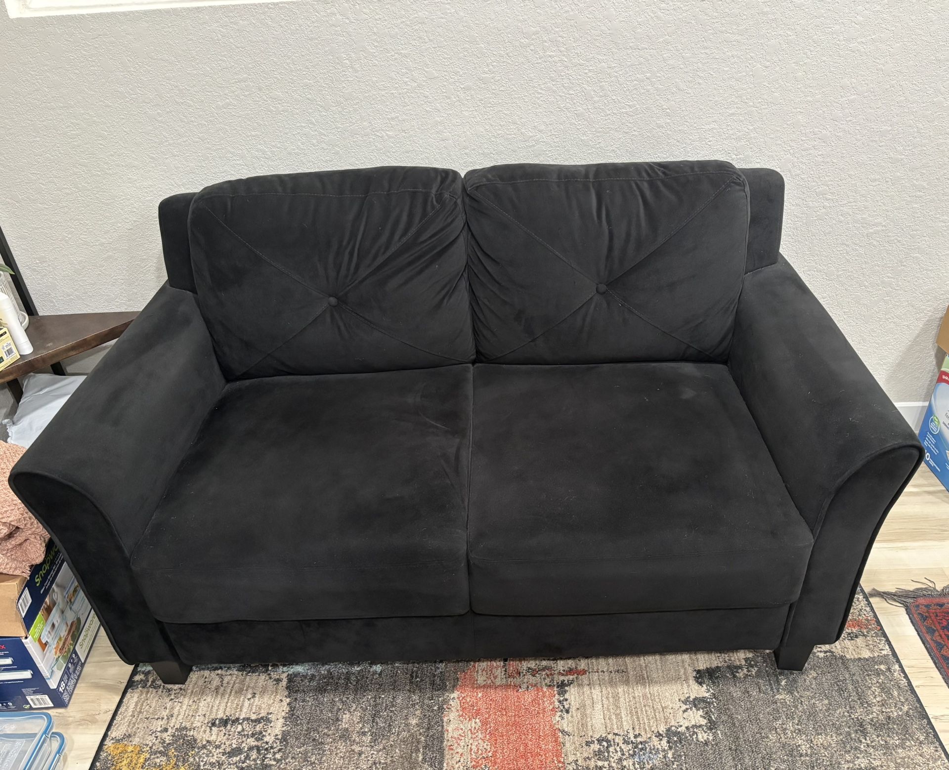 Black Loveseat