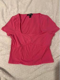 Pink XL crop top
