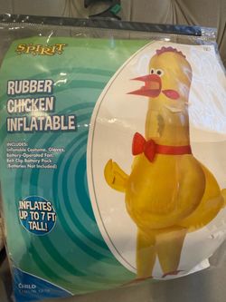 Rubber chicken inflatable