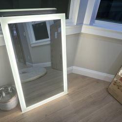 robern vitality light up mirror 24x40 its brand new