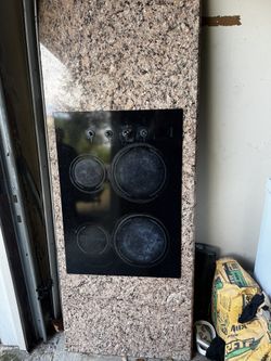 Cooktop And Granite Counter Top