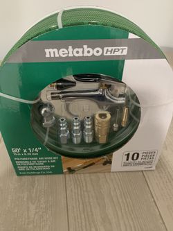 Metabo HPT 1/4-in x 50ft Poly Hose with Kit