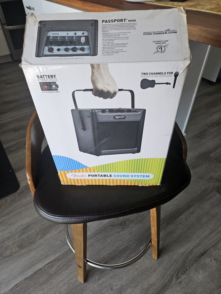 FENDER PASSPORT MINI portable 2-Channels Sound System Speaker