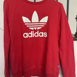 Red Adidas Sweatshirt Size Small