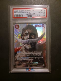 One Piece Card Game TCG OP04 Edward.Newgate OP02-004 SP PSA 10