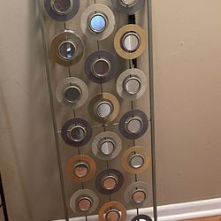 Modern Art Piece With Mirrors 