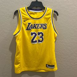 LeBron James Lakers Jersey Yellow Kids Large