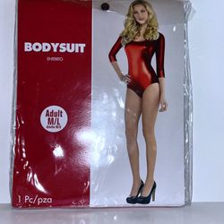 Adult Bodysuit Medium/Large (Red)
