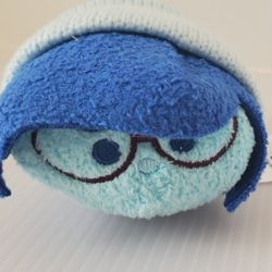 Disney Tsum Tsum Sadness Inside Out 3.5” Mini Plush Feelings Emotion Sad Gloomy
 Blue