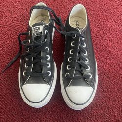 All Star Black Leather Converse