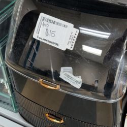 Makeup Organizer Storage Box with Drawers & Cover