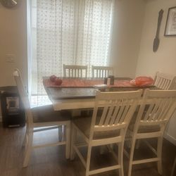 Six Chair Dining Table Set