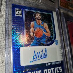 Ajay Mitchell Rookie Auto /24 & Aaron Wiggins /49