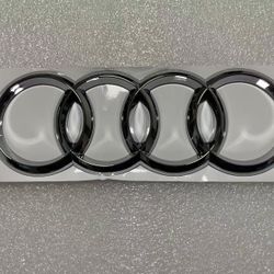 Audi Front Emblem   Size 8 in * 2.8 in (202mm * 71mm) 2018-2020 Audi A3/S3 2018-2020 Audi A4/S4 2018-2020 Audi A5/S5 2017-2020 Audi A6/S6 2018-2020 Au