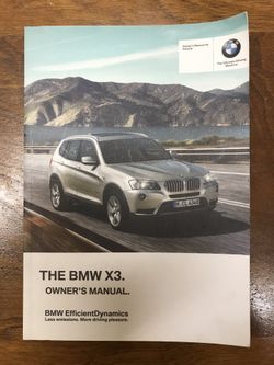 2011 BMW X3 owners manual