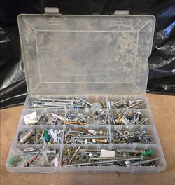 Storage Bin Parts Organizer with Hardware